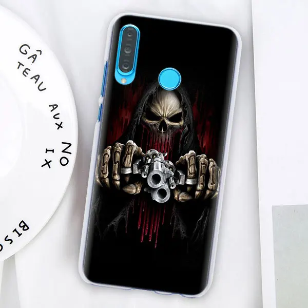 03 Мало смерть с косой чехол для телефона для huawei P30 P30 Pro P9 P10 P20 Lite P Smart плюс просмотр 20 Жесткий задний Чехол бант - Цвет: 03