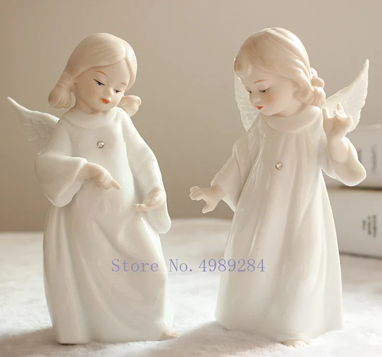 Креативный керамический ангел в скандинавском стиле Современное украшение для