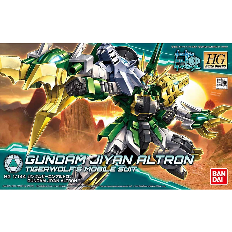 Bandai HG сборка для дайвинга 011 1/144 Gundam Jiyan Altron TigerWolf мобильный костюм в сборе горячие