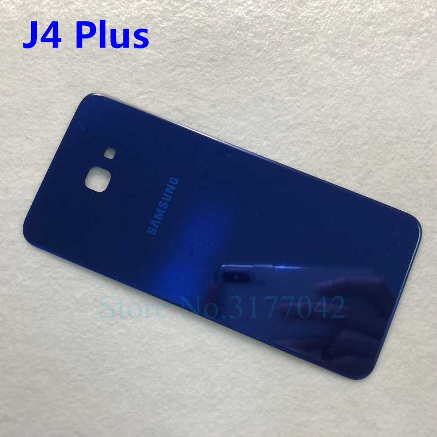 Задняя крышка аккумулятора samsung J4+ J6+ для samsung Galaxy J4 Plus J415 J415F J6 Plus J610 J610F j6plus j4plus Задняя стеклянная крышка