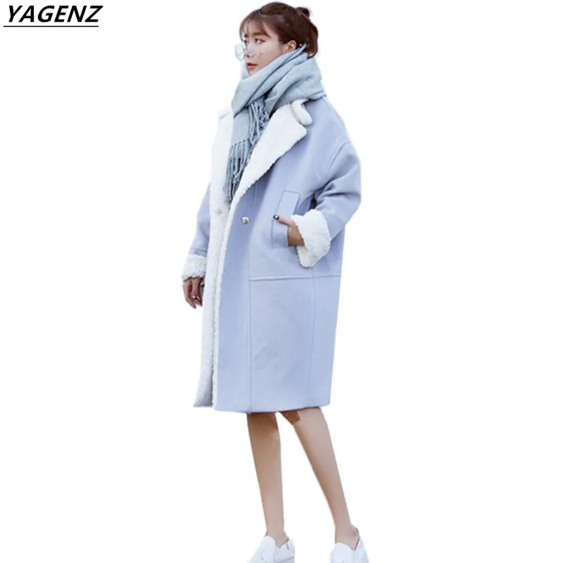 Осень зима 2017 женские длинные шерстяные пальто супертеплая верхняя одежда