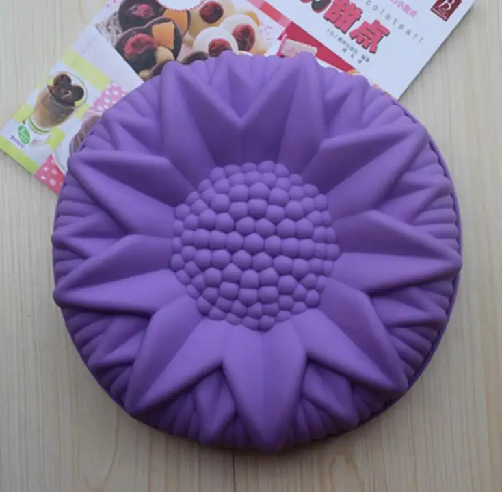 1 шт. силиконовая форма для выпечки в виде подсолнуха|big silicone cake mold|pastry mouldsbig |