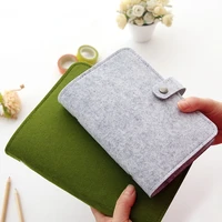 colorful felt notebook cover loose leaf a5a6a7 spiral diary personal organizer cute rring stationery binder