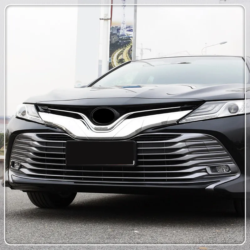 Для Toyota Camry 2018 2019 Автомобильная Передняя Центральная решетка гриль крышка