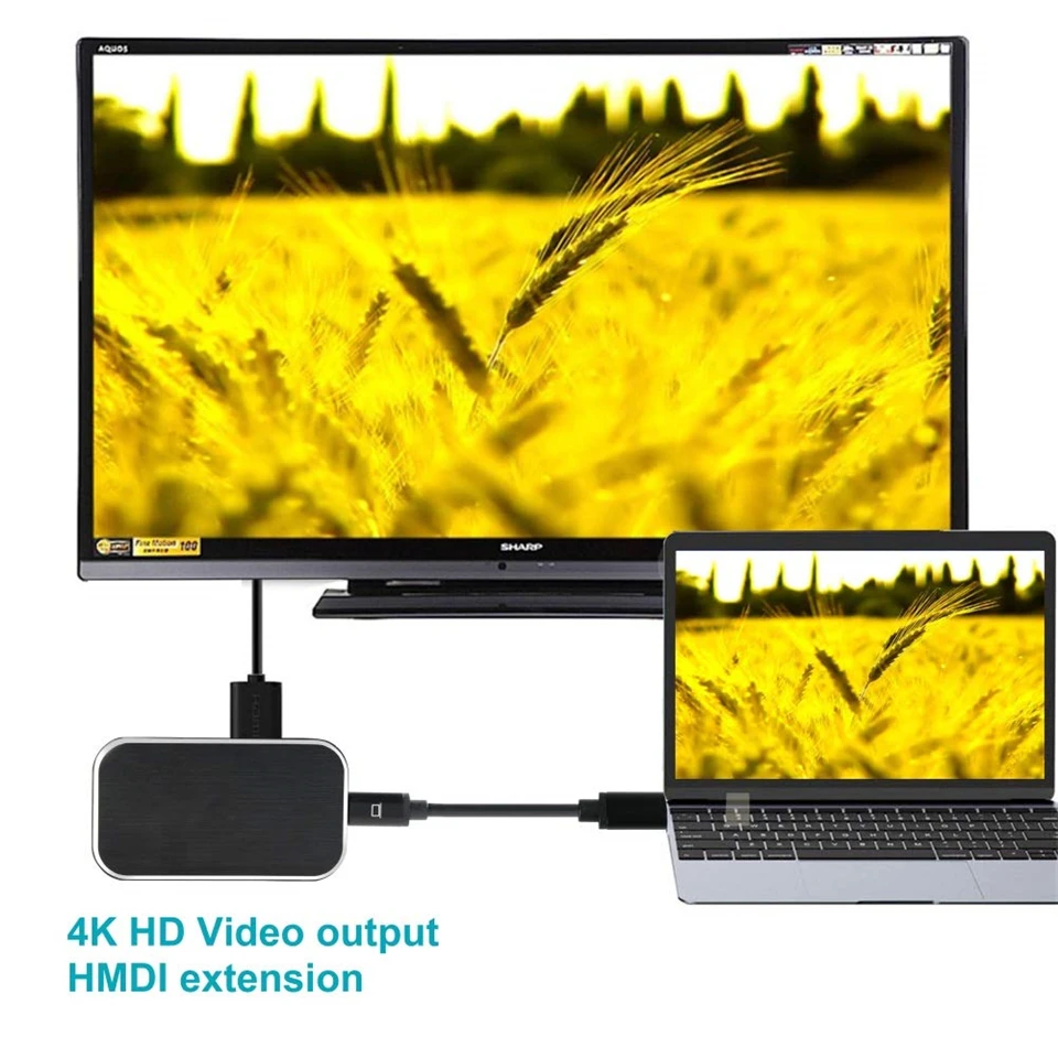 USB 3,1 Тип C на HDMI адаптер концентратор 4Kx2K@ 60 Гц USB 3,0 Thunderbolt 3 Тип-C адаптер для usb-концентратора типа C для MacBook Pro samsung Galaxy S9
