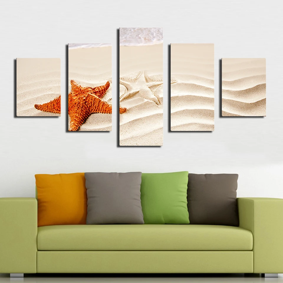 5 шт. красивые морские звезды берег лучшие пляжи в мире искусственная печать на