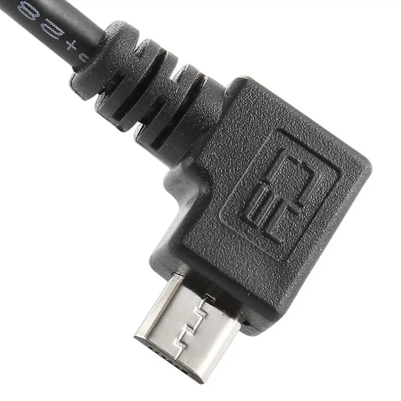 Верхний левый угловой 90D Micro-USB OTG к стандарту USB B Тип принтер сканер HD кабель DG |