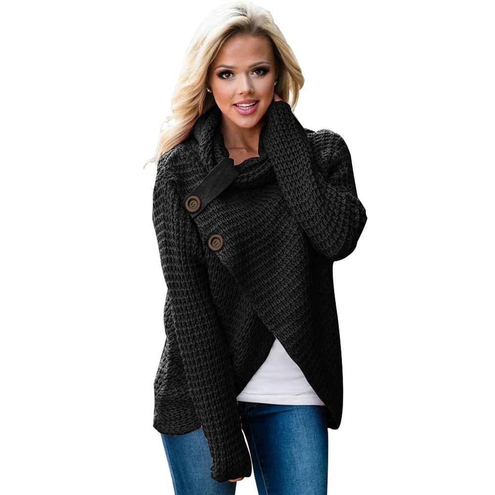 Женская повседневная одежда пуловер Водолазка фабала трикотаж Повседневный