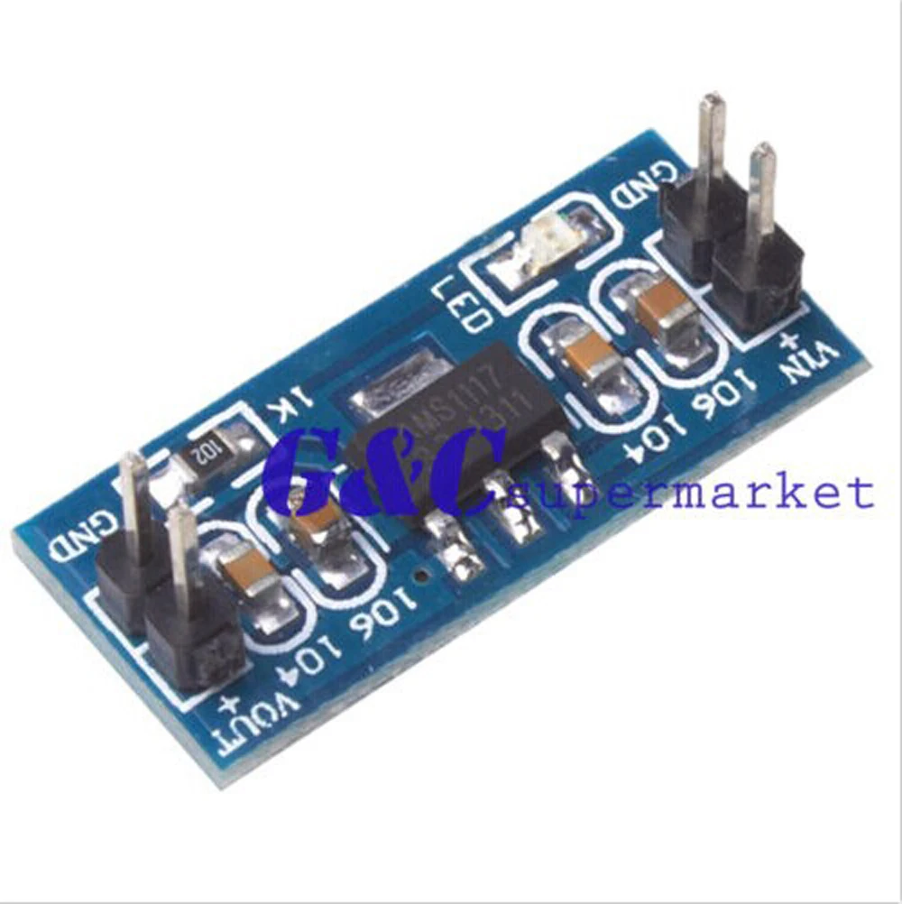 5 шт. AMS1117-3.3 DC/DC Step-Down Напряжение регулятор адаптер конвертер | Электронные