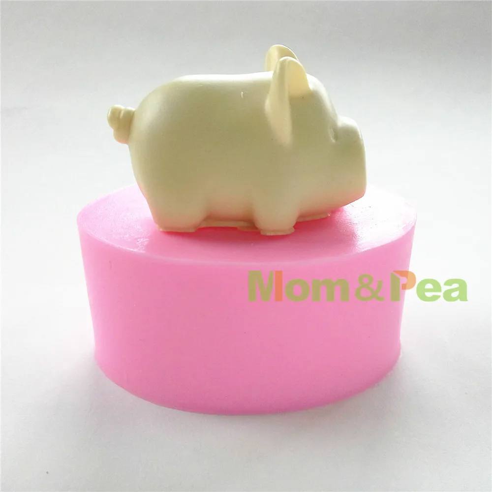 Силиконовая форма для мыла в форме свиньи Mom &amp Pea 0557 г. Бесплатная доставка