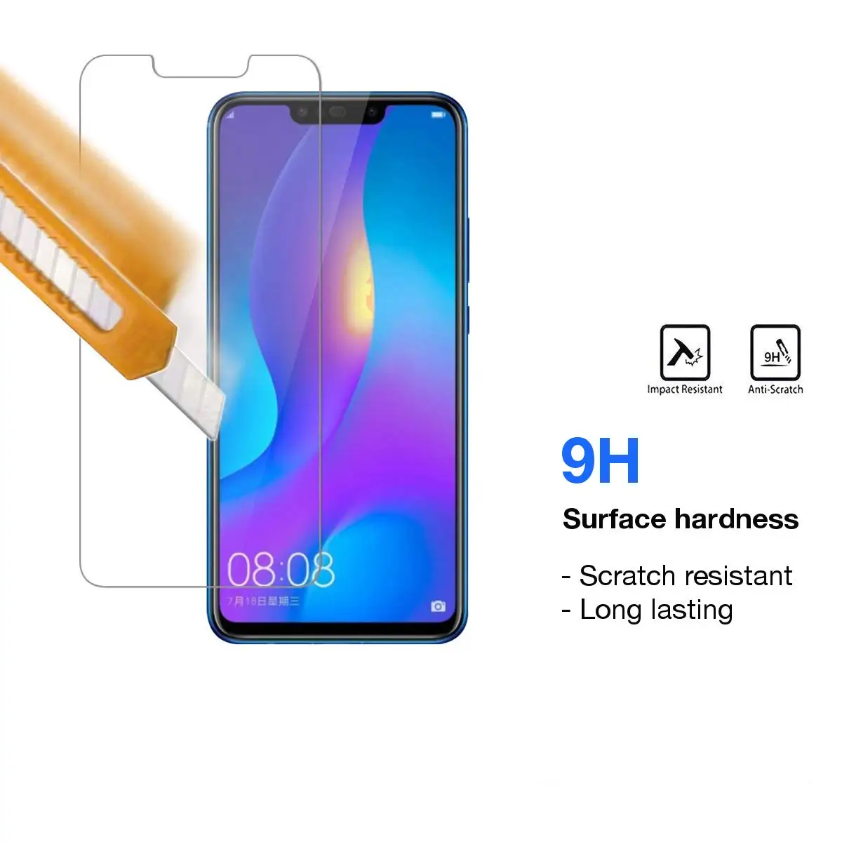 2 шт закаленное стекло huawei P Smart Plus защита экрана Psmart 2.5D 9H стекло для huawei P Smart защитное стекло