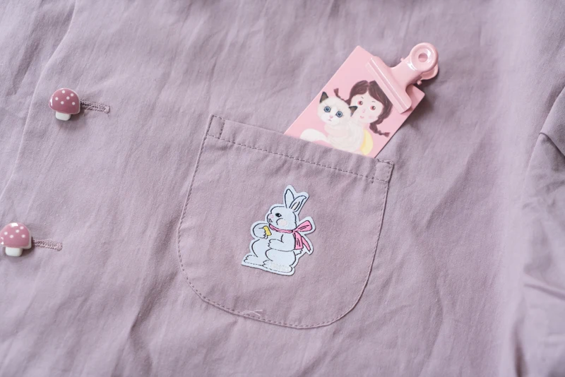 Женская хлопковая блузка винтажная фиолетовая плиссированная с коротким