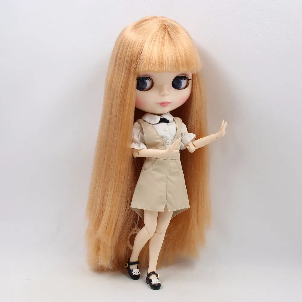 Кукла ICY DBS Blyth BL2240 прямые медовые светлые волосы белая кожа сустав тело 1/6 30 см |