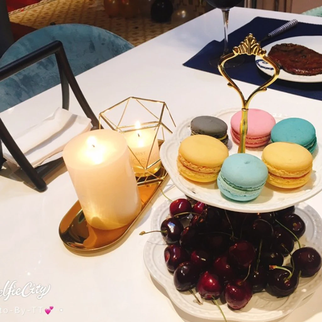 Золотые подсвечники для свечей набор из 6 Свадебный декор и домашний