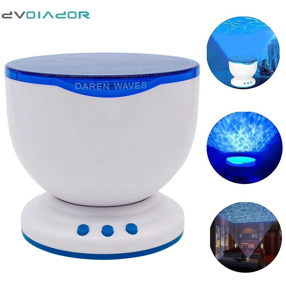 Dvolador Ocean ВОЛНА Ночник проектор и музыкальный плеер встроенный мини расслабляющий
