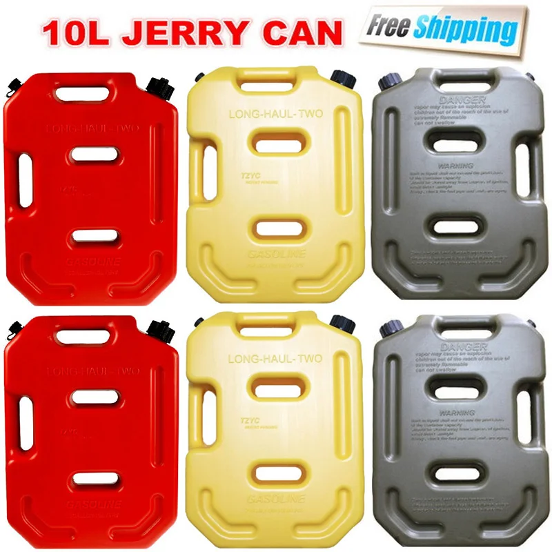 10л(2,6 галлонов) Jerrycan практичный бензиновый дизельный топливный бак может упаковывать для внедорожников ATV мотоциклов топливный контейнер канистра