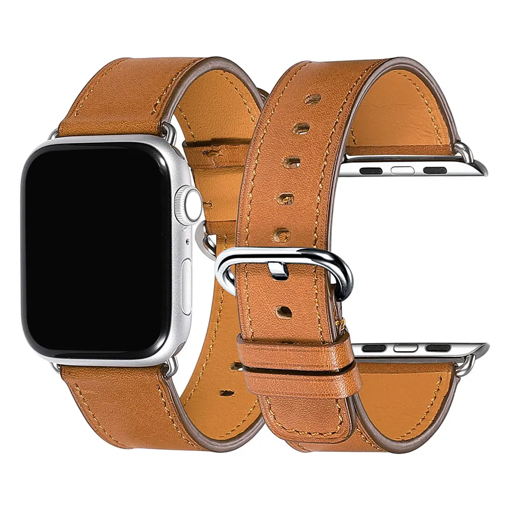 Ремешок для Apple Watch 38 мм 40 мм 42 мм 44 мм, высококачественные Ремешки для наручных часов iWatch серии 4/3/2/1