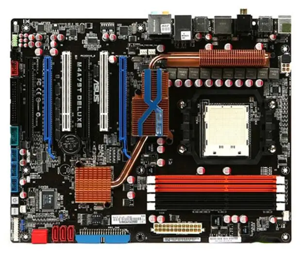 Для ASUS M4A79T Deluxe б/у Настольный для AMD 790FX материнская плата Socket AM3 DDR3 USB2.0 SATA2