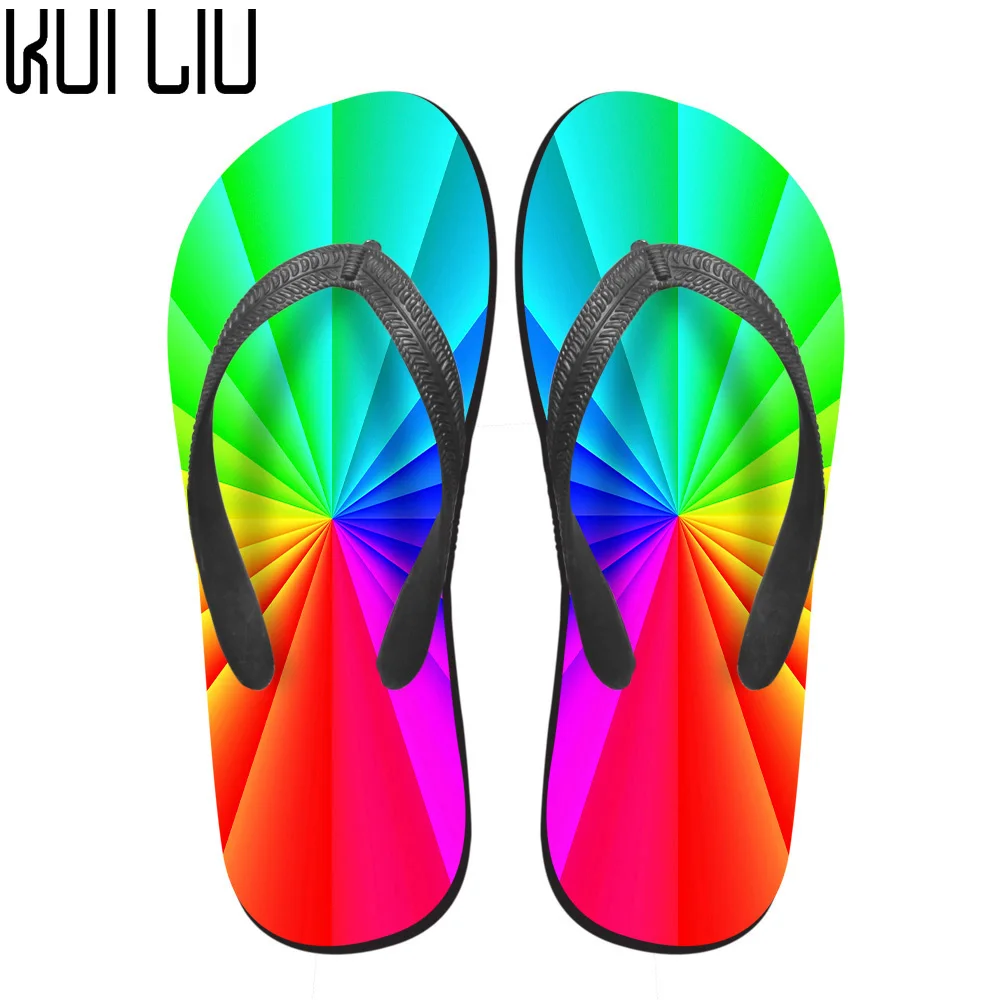 Женские повседневные Вьетнамки ярких цветов на заказ летние домашние и пляжные