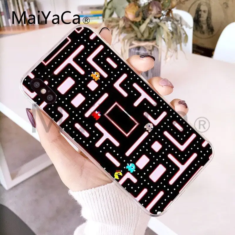 MaiYaCa Pacman Gamer Nerd аксессуары для телефонов Чехол Apple iphone X и 8plus 7 7plus 6s Plus XS XR 5c