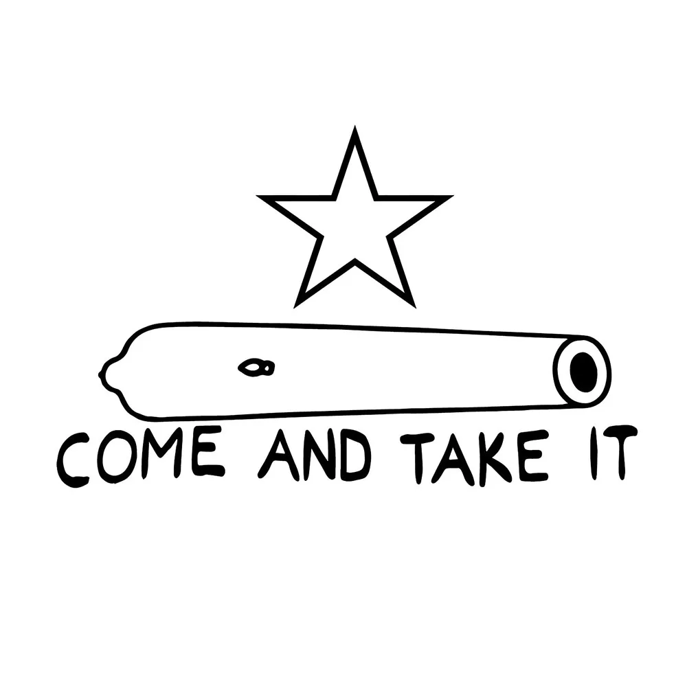 

Come Over To Hold It Vinyl Decal Sticker Molun American Gun Interesting Packaging Decal Accessory Personality