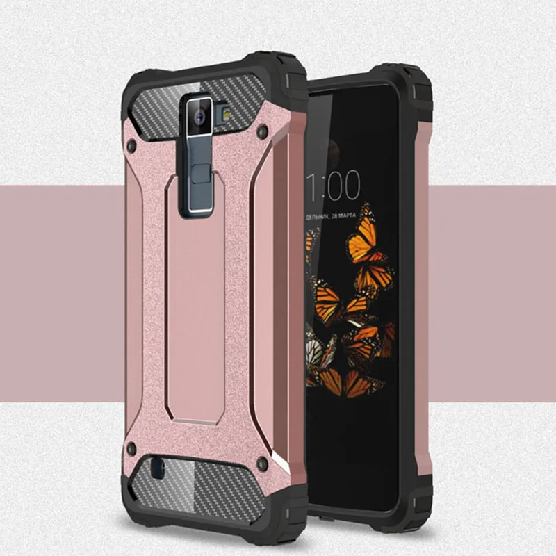 Coque 5.0For Lg K8 чехол для Lg K8 Lte Dual Core 4G Phoenix 2 Escape 3 K350n K350 K371 телефона чехол-лента на заднюю панель - Цвет: Rose Golden