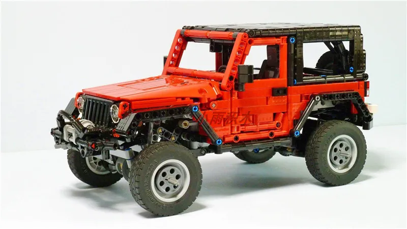 Мс Jeep Wrangler авантюриста светодиодный Радиоуправляемый двигатель Мощность Функция fit дизайн, конструкторные блоки, Детские кубики автомобили автомобиль детские игрушки Gft