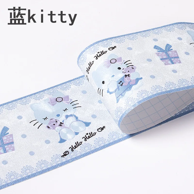 5 м самоклеящиеся обои ПВХ Водонепроницаемый линия талии границы ванная туалет