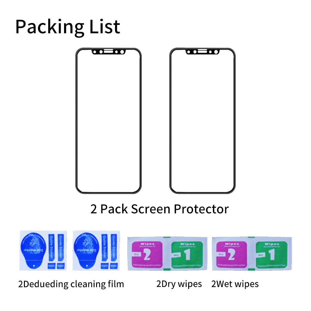 Full Cover 4D for Iphone x Tempered Glass iphone 8 Plus iphone8 screen Protector iX i8 plus 9H Protective glass film | Мобильные