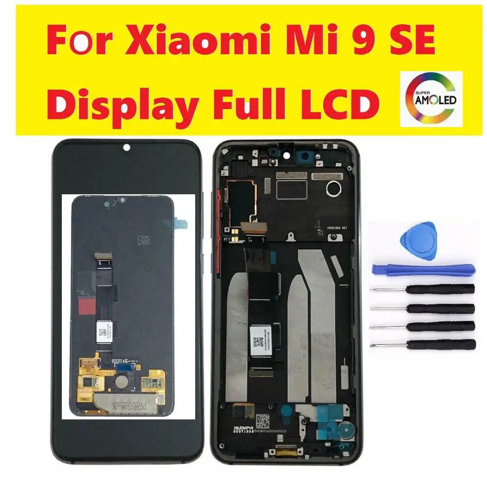 5 97 дюймов AMOLED для Xiaomi mi 9 SE ЖК дисплей сенсорный экран дигитайзер сборка 9SE Замена