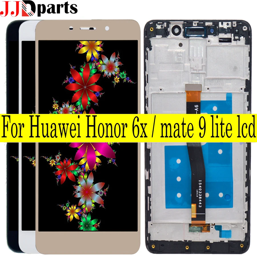 100% тест для Huawei Honor 6X ЖК дисплей кодирующий преобразователь сенсорного экрана в