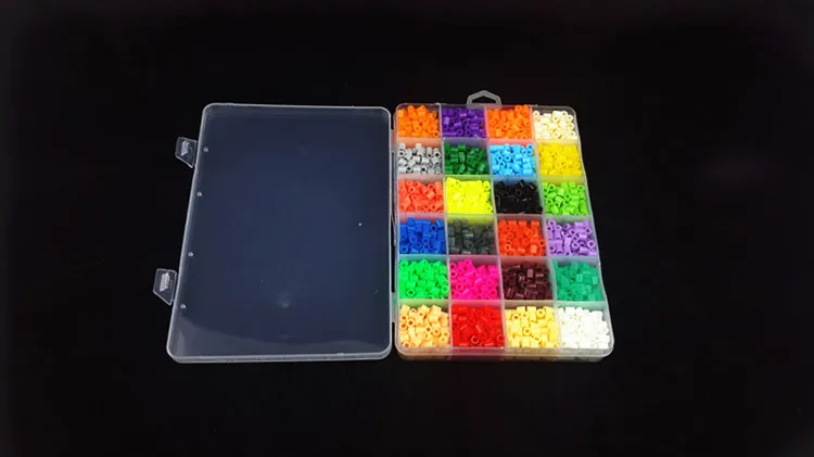 2400 шт./компл. 5 мм бусины EVA Perler 24 цвета детские игрушки сделай сам развивающие для