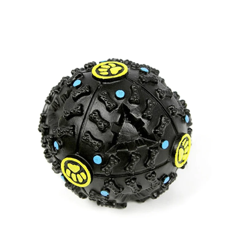 Игрушки для черных собак забавные пищевые мячи с пищей жевательные игрушки