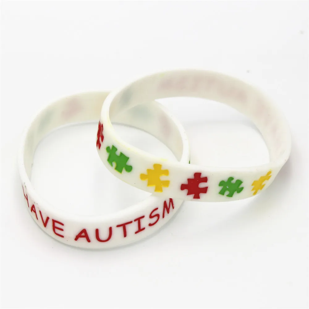 4 шт. силиконовые браслеты головоломки для детей с аутизацией повседневные