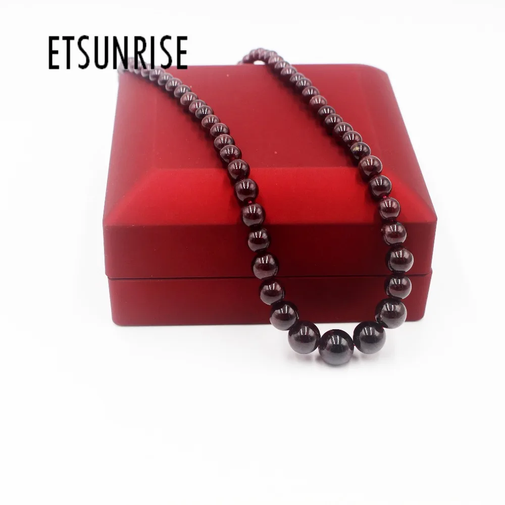 ETSUNRISE N0042 натуральный гранат камень бусины красное вино башня Шаговая решетка