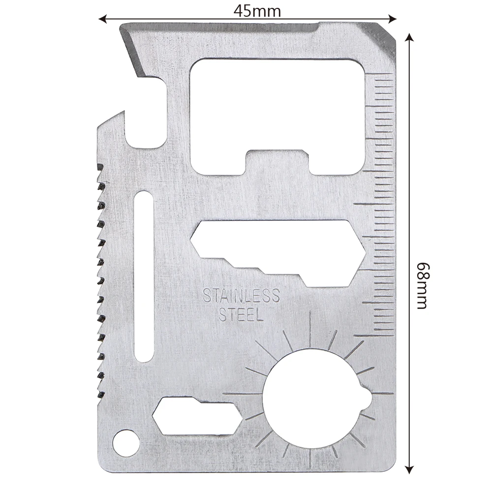 

DIYWORK 11 in 1 Multifunction Tool Multi Tools Outdoor Survival Camping Pocket Military Card Knife Hand Tool Set 1 piece