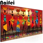Алмазная 5D картина Танцующие африканские женщины, полноразмерная вышивка крестиком, мозаика, домашний декор, сделай сам