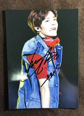 8 Ручной подписанный NCT 127 NCT127 Nakamoto Yuta фото с автографом 5*7 коллекция 13 версий 69EA - Цвет: 8