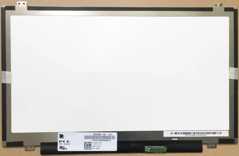 Для смартфона Dell DP/N 0Y48T1 HB140WX1 601 матрица ЖК-экрана для ноутбука 14 0 дюйма HD 1366X768 30Pin