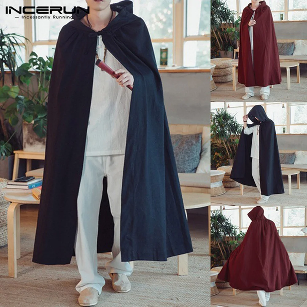 2019 Новое поступление мужские винтажные накидки повседневные свободные