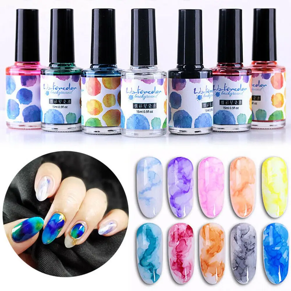 Акварельные чернила для дизайна ногтей 15 мл|Лак ногтей| |