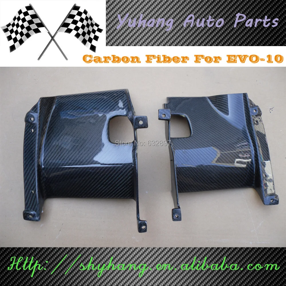 Боковые пластины из углеродного волокна для интеркулера EVOLUTION EVO X 10|plate|plate carbon