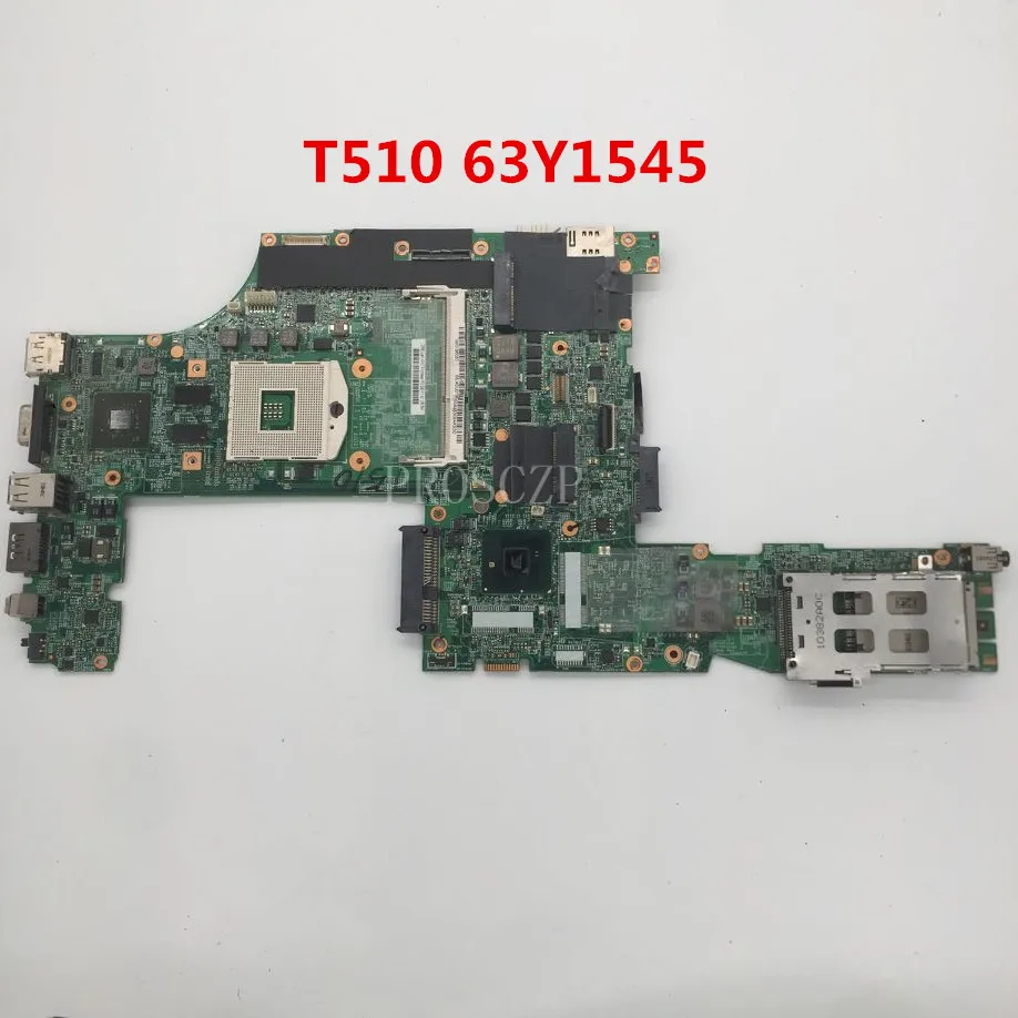 Бесплатная доставка материнской платы для ноутбука T510 T510I 63Y1545 48 4cu02. 031 08272-3 DDR3