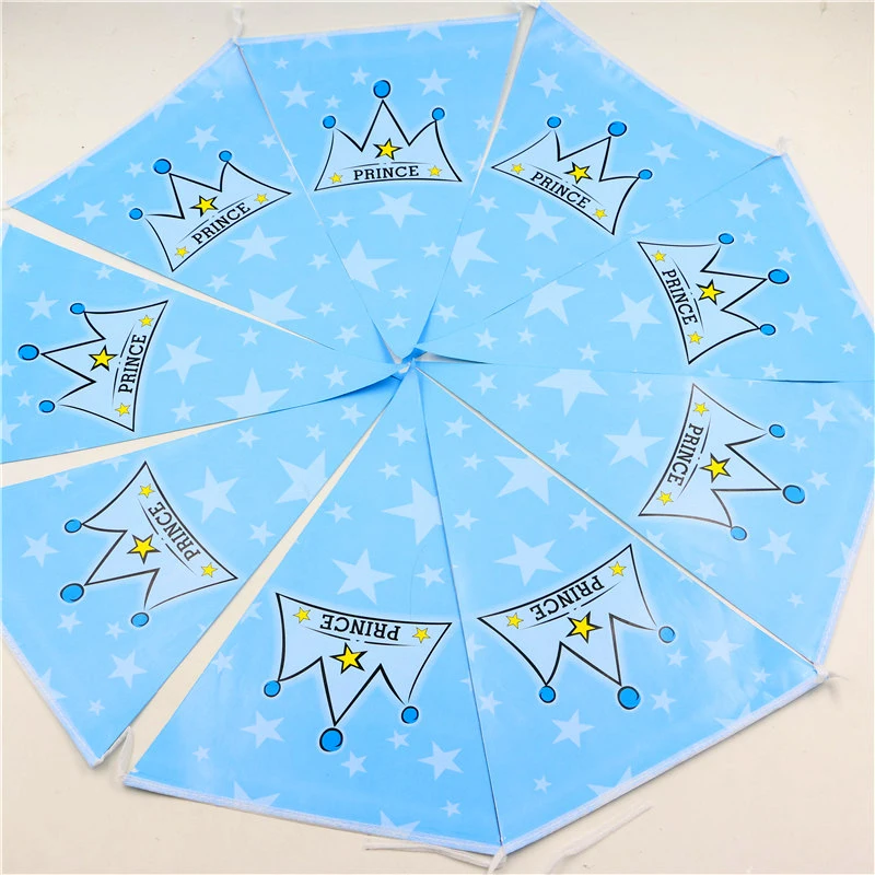 Happy День рождения баннеры Baby Shower украшения флаги Дети сувениры Бумага Pennats