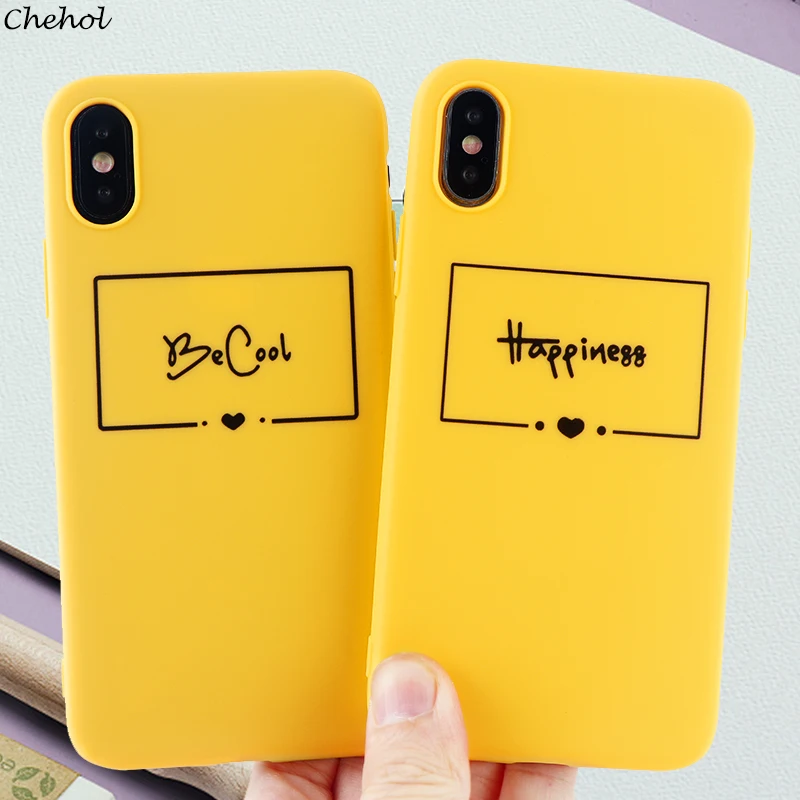 Модные чехлы для телефонов с буквенным принтом IPhone X XS MAX XR 6 S 7 8 Plus мягкий