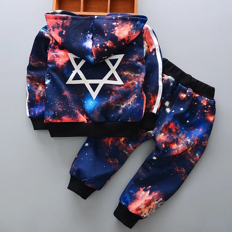 Boys Outfits 2018 Children's Sweatshirts Boy's Suit Two-piece Suits Kids Korean Pants Toddler Clothing Sets |