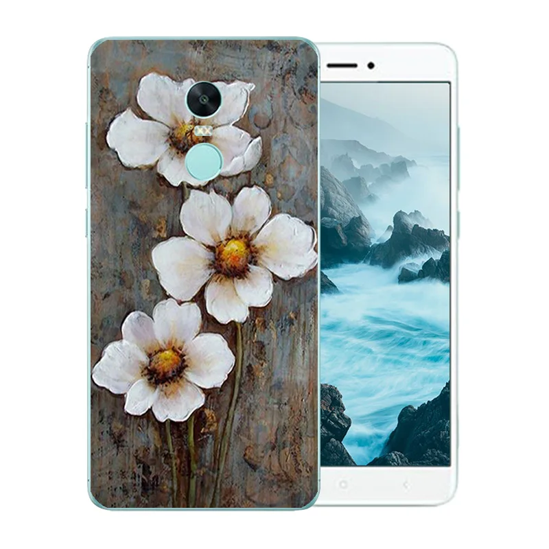 Для Xiaomi Redmi Note 4X чехол мягкий на заднюю панель телефона Ван Гог шаблон для 4 Чехлы