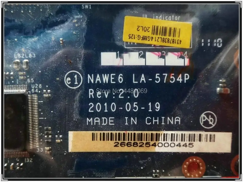 LA-5754P материнская плата для lenovo G565 Z565 материнская плата для ноутбука Z565 материнская плата для тестирования