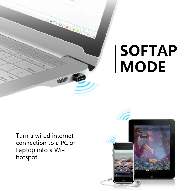 TP LINK WN725N беспроводная сетевая карта Wifi LAN 150 Мбит/с Wi Fi адаптер TL для компьютерной