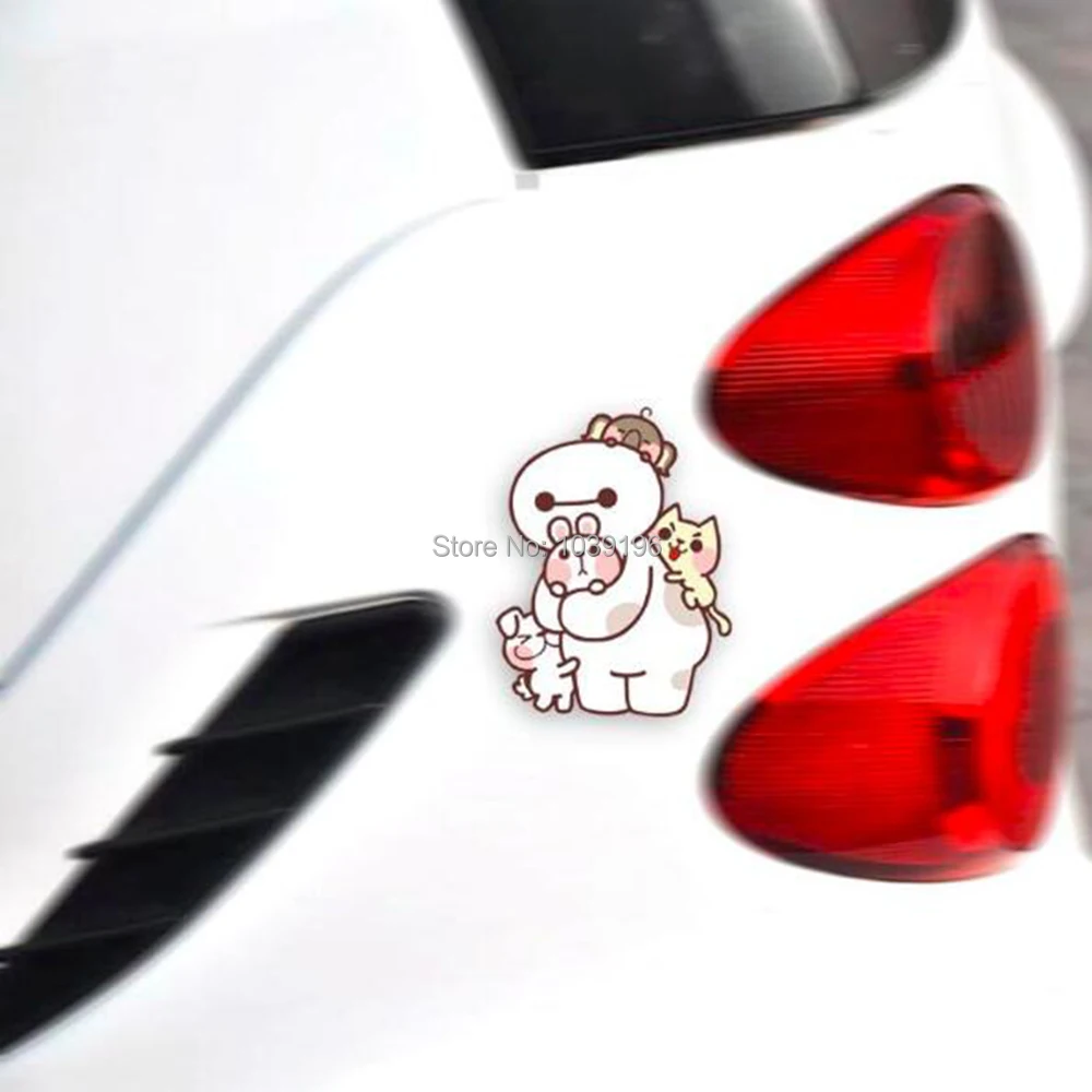 10 х Автомобильное Стайлинг Большой Герой 6 Baymax с кошка собака слон тела